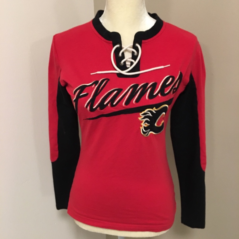 Old Time Hockey, Calgary Flames Jersey Style shirt
